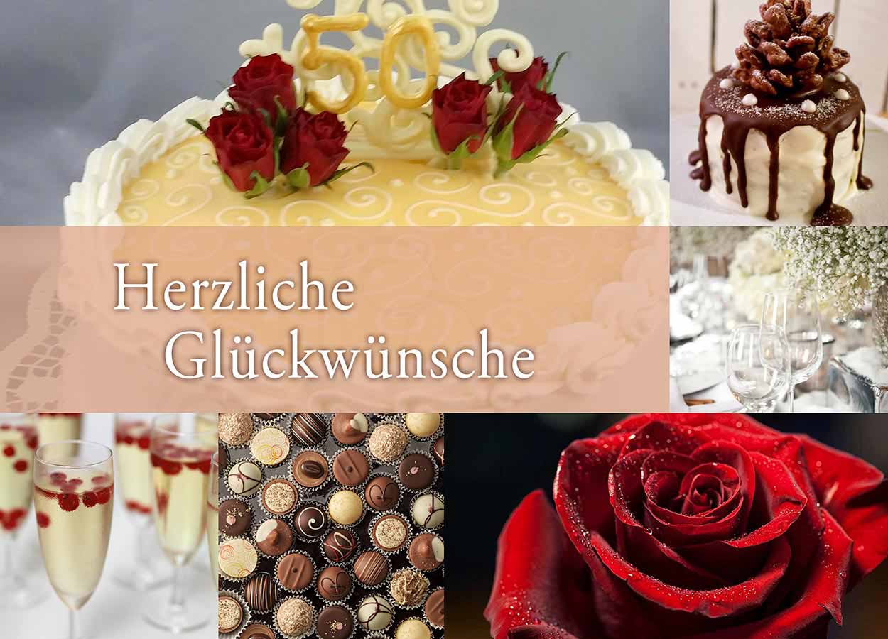 Karte Goldhochzeit