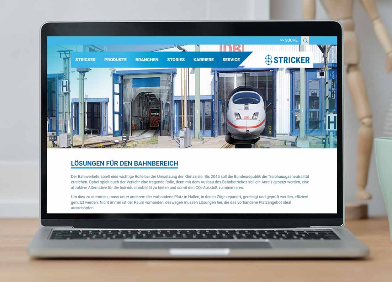 Stricker Website Bahn